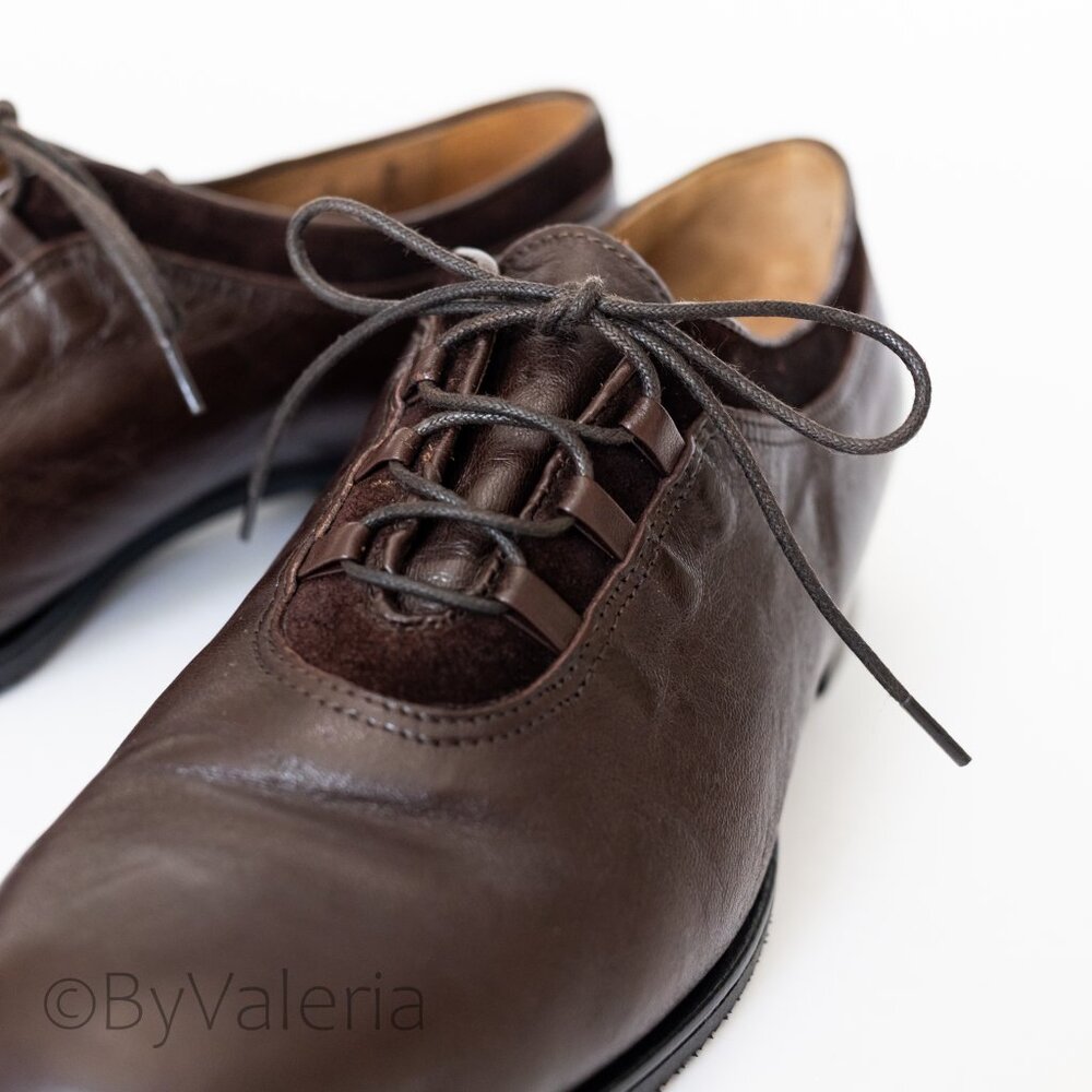 Vintage Roberto Capucci Italian Leather Women's shoes 7, Oxford Academia Office - Picture 3 of 11